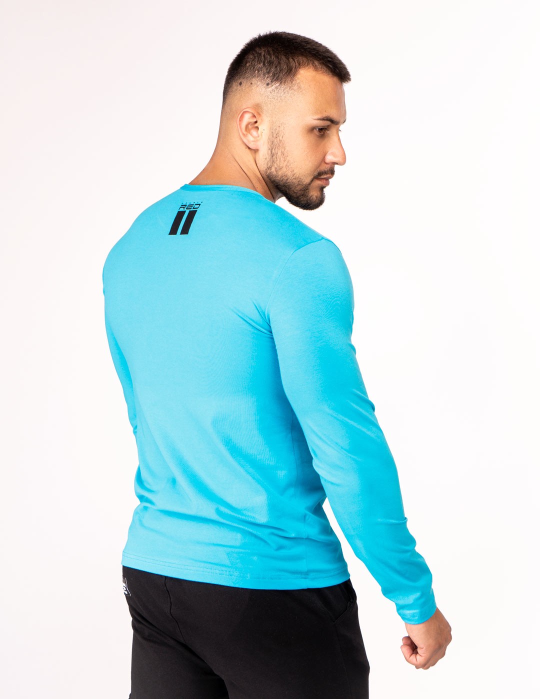 Red Neon Long Sleeve T-Shirt Turquoise