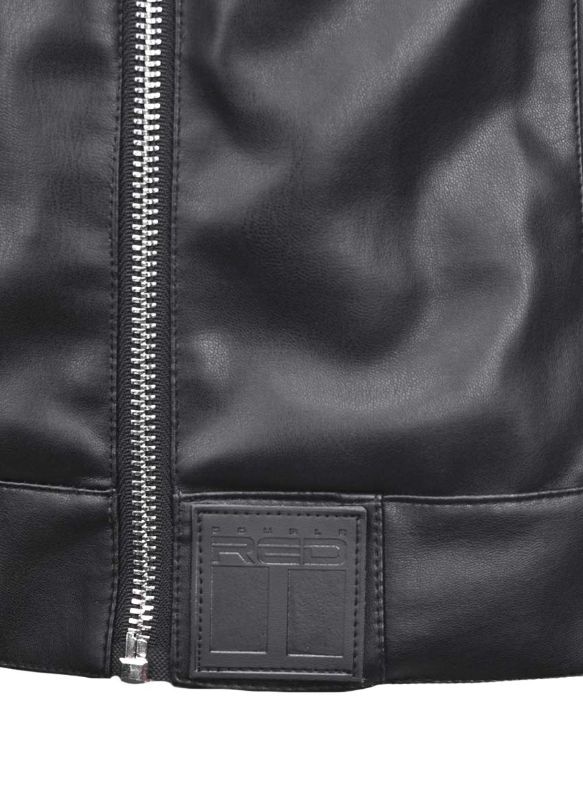 WRAITH Leather Jacket Black