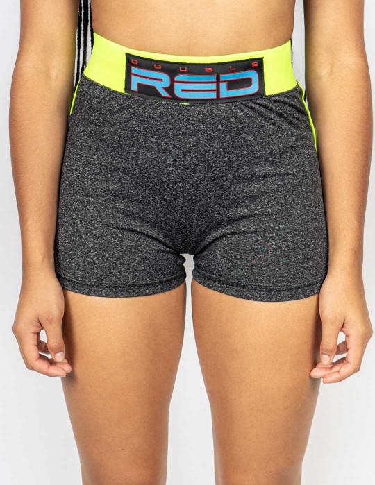 Shorts SPORT IS YOUR GANG Function Sport Grey/Neon Yellow