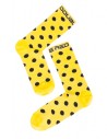 DOUBLE FUN Socks Crazy Dots Yellow