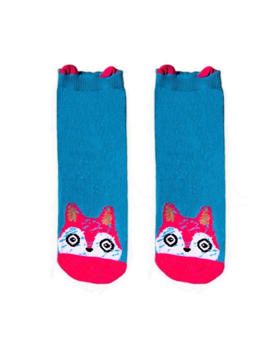 KID FUN Socks 3D Ears Pinky Fox