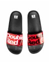 Classic DOUBLE RED Slippers Black