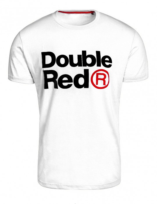 DOUBLE RED Trademark T-shirt White SLIM FIT