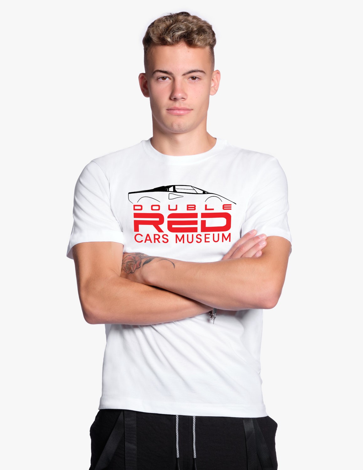 T-shirt DOUBLE RED Cars Musem White