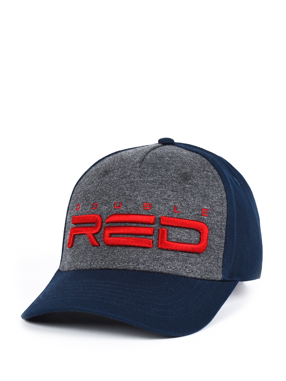 STREETHERO DOUBLE RED Snapback Melange 3D Embroidery Grey/Blue
