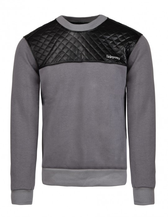SELEPCENY Cotton Sweatshirt Grey