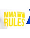 T-Shirt MMA RULES Blue/White