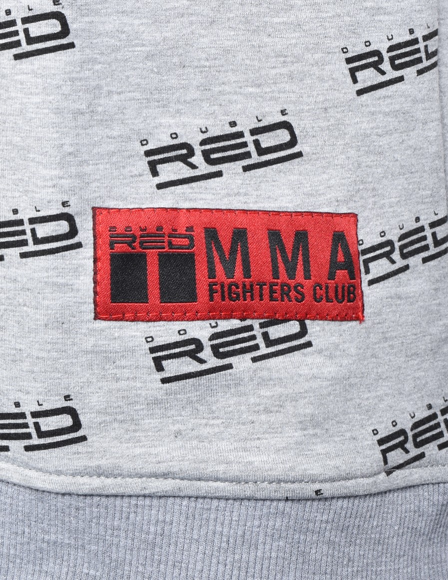Sweatshirt XFN Fighters Club/DOUBLE RED Full Logo Grey