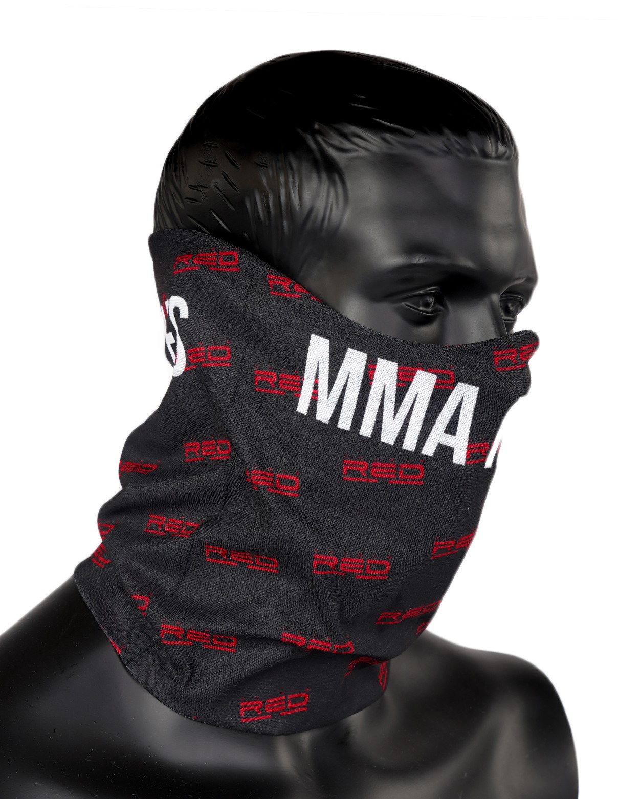 MMA RULES Full Logo Snood Black